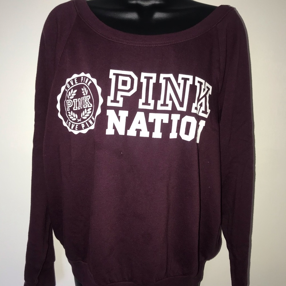 PINK VS burgundy sweater